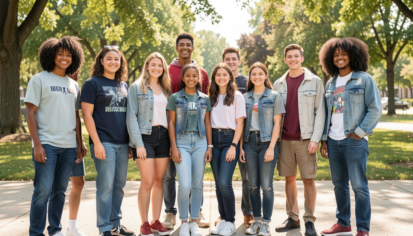 Fashion campaign featuring diverse models of different body types